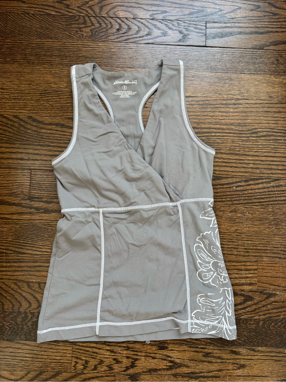 Eddie Bauer Charcoal Gray Racerback Tank